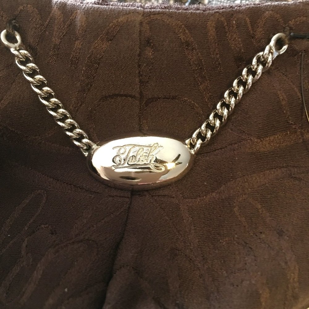 Tuleh Brown Fringe Wool Blend Evening Jacket - image 2